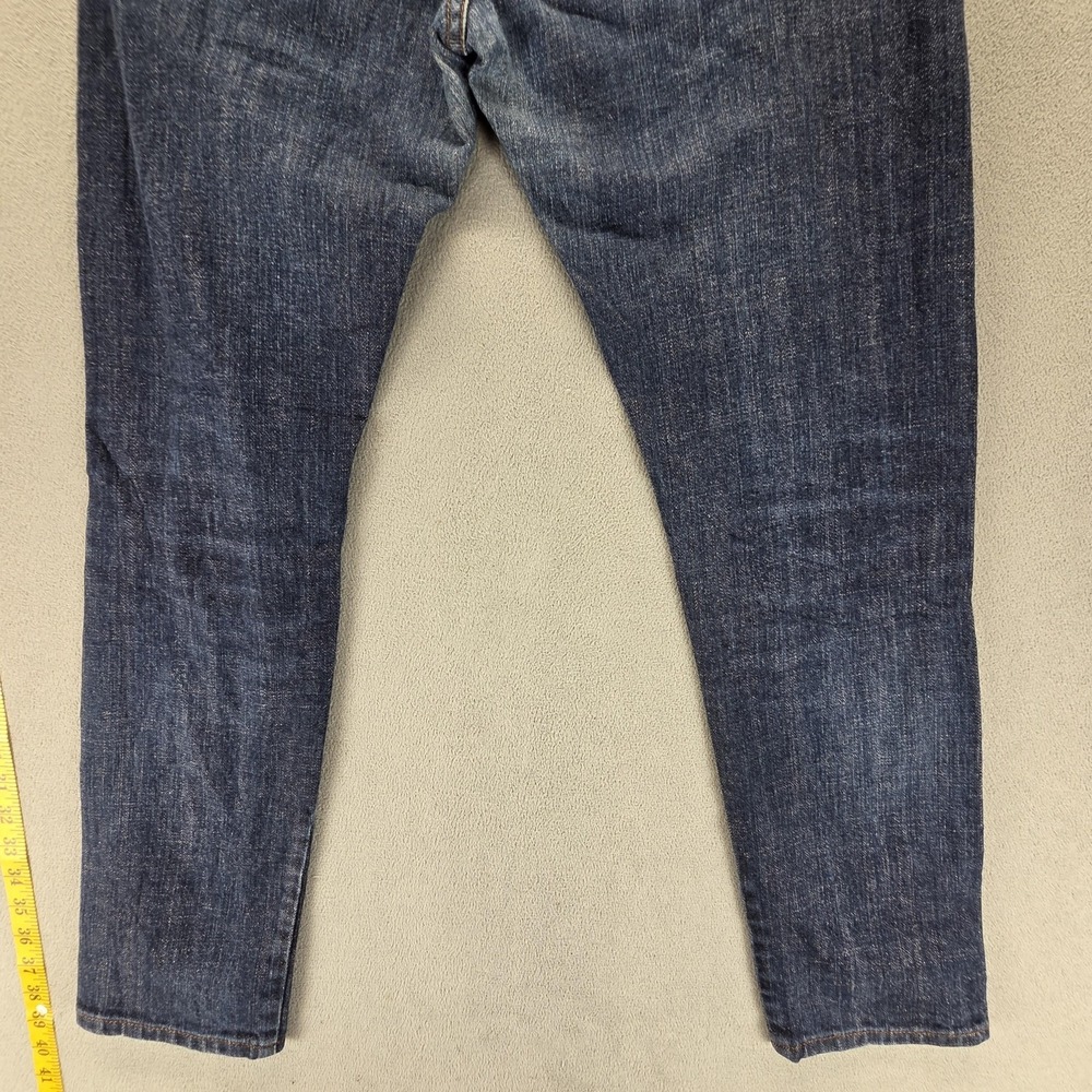 Naked & Famous Jeans Mens 30x30 Blue Selvedge Super Skinny Guy Stretch Whiskers - Picture 15 of 16